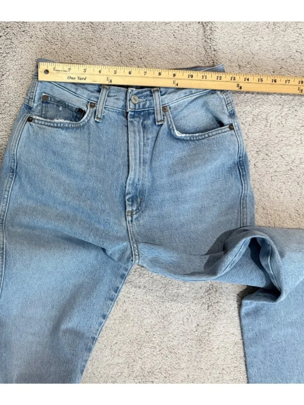 Agolde Jeans Womens Size 26 Pinch Waist High Rise Kick Jeans A095-1141 Crop - Picture 5 of 14